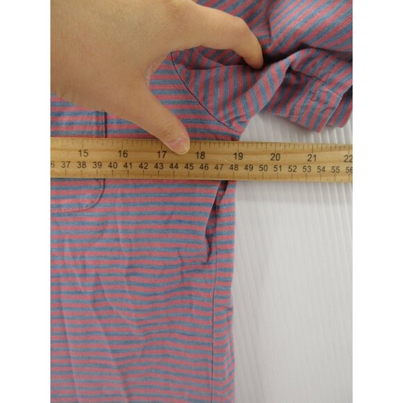 Faherty Polo Shirt Small Pullover Sunset Striped Organic Cotton Knit - Picture 6 of 11